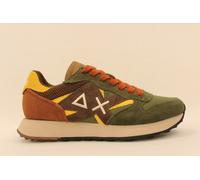 SUN68 Z46125 JAKI WINTER ginnastica uomo in pelle e tessuto militare scuro 74
