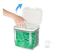 sunal Contenitore per bucato per l'organizzazione della lavanderia, grande capacità da 4,5 l, con coperchio ermetico per polvere, detersivi, profumi