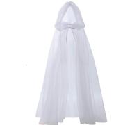 SunaOmni Costume da strega per Halloween, vintage, rinascimentale, ricamato, fantasma, fantasma, spettrale, per Halloween, cosplay, palazzo stregato (bianco)