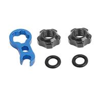 SunaOmni Dado della valvola del pneumatico del vuoto della bici Anelli di tenuta della valvola della bicicletta Chiave di installazione 5PCS Chiave del tubo interno Strumento di rimozione del nucleo