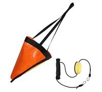 SunaOmni Drift Sock with Harness Buoy Sea Anchor Ocean Anglers Fishing Drogue Boat Anchors Boat Anchor Boa Ancora Galleggiante per Kayak Boat 18 Pollici Arancione
