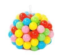 SunaOmni Kids Play Balls Pool Baby Round Ball Pit Coloful Ocean Ball Pool Plastic Nursery Baby Ball Toys for Toddler Boys Girls 100Pcs Indoor Ocean Ball Play Pit Balls Party Decorations Plastic Balls