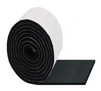 SunAurora Feltro Adesivo, Cuscinetti per Mobili, Feltrini per Tavolo, Divano, Sottobicchieri, Antiscivolo, Riduzione del Rumore (400CM x 3,5 CM x 5MM, Nero)