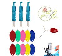Sunbbingsp Infila automatica, 13 infila in plastica, infila ago in plastica, infila ago automatico, per macchine da cucire, ago in metallo