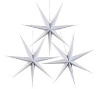 SUNBEAUTY 3 stelle di carta 45 cm, colore bianco