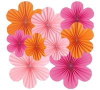 SUNBEAUTY 9 scomparti di carta, decorazione per appendere ghirlande arancioni, fiori di carta, rosa, decorazione per feste di matrimonio, compleanno, decorazione da tavolo, classroom Baby Shower Rose