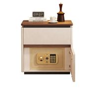 sunbiaouk Comodini in legno con cassetto, tavolino d'appoggio | Comodino con cassaforte nascosta, ideale per camera da letto e soggiorno(White,40*40*52cm)