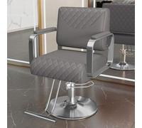 sunbiaouk Poltrona da barbiere da salone, poltrona da styling idraulica, poltrona da spa con altezza regolabile e girevole a 360°, con design a pedale, per parrucchieri, barbieri, centri estetici(F)