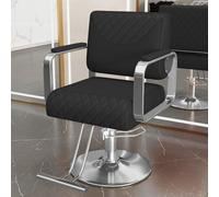 sunbiaouk Poltrona da barbiere da salone, poltrona da styling idraulica, poltrona da spa con altezza regolabile e girevole a 360°, con design a pedale, per parrucchieri, barbieri, centri estetici(E)