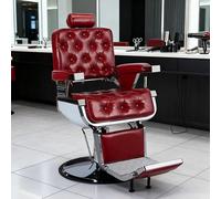 sunbiaouk Poltrona professionale per parrucchieri e saloni di bellezza, dotata di sistema idraulico resistente e ideale per accogliere i clienti in diversi ambienti.(Red)