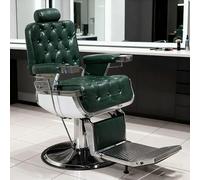 sunbiaouk Poltrona professionale per parrucchieri e saloni di bellezza, dotata di sistema idraulico resistente e ideale per accogliere i clienti in diversi ambienti.(Green)