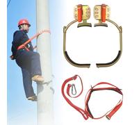 sunbiaouk Ramponi per Arrampicata su Pali | Scarponi regolabili per la risalita di pali con imbracatura di sicurezza