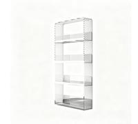 sunbiaouk Scaffale da parete multistrato in acrilico - Mensola espositiva salvaspazio, libreria e organizer per cosmetici, ideale per camera da letto, bagno e studio(Transparent)