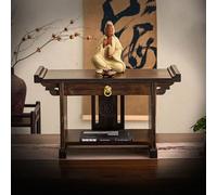 sunbiaouk Tavolo Puja per la casa, tavolo da meditazione e preghiera, altare buddista con piastra estraibile, per meditazione, preghiere, divinazione(50x25x28cm)