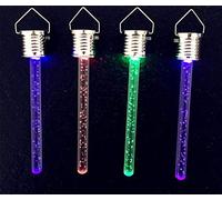 Sunboia - Lanterna solare a forma di bolla di acrilico, RGB 7 colori che cambiano le luci solari per giardino albero patio Natale decorativo (4 pezzi)