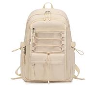 Sunborls Zaini da viaggio per laptop con ragazze Weekend Leisure Day Vacanze Zaino, bianco sporco, 15.6 inches, Zaini Daypack