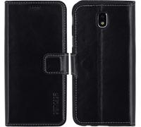 Suncase® Custodia A Libro Nera Per Samsung Galaxy J5 2017 DuoS