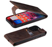 Suncase Custodia Flip Stile Pelle Piegatura IN Antik-Coffee per Fairphone 6