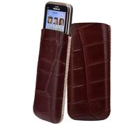 Suncase Custodia In Vera Pelle Slim Case Cover Etui 13 Colori Per Nokia C5-00
