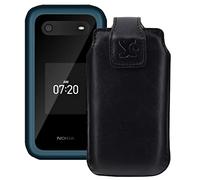 Suncase - Custodia originale compatibile con Nokia 2780, in pelle, colore: Nero