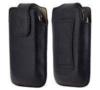 Suncase Custodia originale compatibile con SPC Titan 2, in pelle, colore nero pieno fiore
