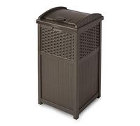 Suncast GHW1732 Resina Wicker Trash Hideaway