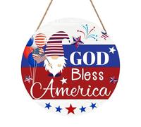 Suncatcher Pendente Ciondolo "Valorizza l'ingresso della tua casa con una targa patriottica per il Giorno dell'Indipendenza che catturi l'attenzione e rappresenti l'America in ogni (Blue, 20cm)