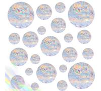 Suncatcher Sticker,26 Pezzi Adesivi Anti Collisione Vetri Uccelli Anticollisione Avviso Adesivi Paques Redondo Pegatinas Anticolisión Adsorbimento Elettrostatico per Finestre,Porte in Vetro