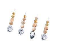Suncatchers da appendere con perline di legno ciondolo per finestra sfera di cristallo scacciapensieri ornamento feste di nozze pendente di cristallo appeso