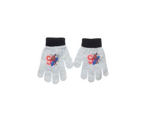 Suncity Guanti invernali per bambini Marvel Spider-Man, maglia elastica in acrilico e poliestere, taglia unica 4-10 anni, motivo Spiderman, grigio, Taille unique (4-10 Ans)