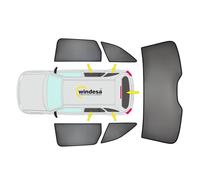 SunClip Protezione Solare e Privacy Compatibile con Citroën Spacetourer XL 2016- e Fiat Ulysse 2022- e Opel Zafira Life L2 2019- e Peugeot Traveller L2 2016- e Toyota Proace Verso L2 2016-