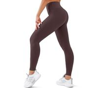 SUNCLOVE Leggings a vita alta per le donne Controllo della pancia Buttery Soft Yoga Pants Womens Gym Workout Running Leggings, 10 Marrone, Small/Medium