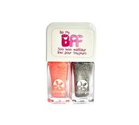 Suncoat Girl Nail Polish Duo - Rock star and Starlight Silver 2 x 5 ml