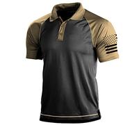 Suncolour Magliette da Battaglia tattiche da Uomo Magliette Militari Polo da Combattimento dell'Esercito Maglietta da Atletica ad Asciugatura Rapida Pullover per Escursioni all'aperto