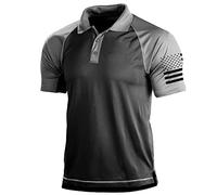 Suncolour Magliette da Battaglia tattiche da Uomo Magliette Militari Polo da Combattimento dell'Esercito Maglietta da Atletica ad Asciugatura Rapida Pullover per Escursioni all'aperto