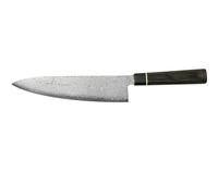 Suncraft VG-10 Black Damascus & Coltello da Cucina & Damasco Coltelli da Chef 20cm & Professionale Giapponese Acciaio da 67 Strati con Pakkawood Manico