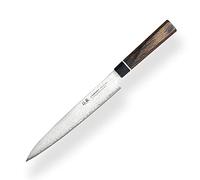 Suncraft VG-10 Black Damascus & Coltello da Cucina & Damasco coltello SASHIMI 21 cm & Professionale Giapponese Acciaio da 67 Strati con Pakkawood Manico