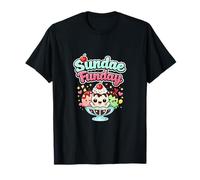 Sundae Funday Kawaii Chibi Ice Cream Design Maglietta