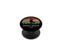 Sundance Mountain Utah Vintage Sun Snowboard Snowboarder PopSockets PopGrip Adesivo