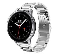SUNDAREE Compatibile con Cinturino Samsung Galaxy Watch Active 2 40MM 44MM/Garmin Venu/Huawei Watch GT 3 42mm/GTS 4,20MM Argento Acciaio Inossidabile Ricambio Braccialetto Orologio da Polso