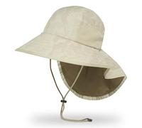 Sunday Afternoons Adventure Hat - Cappello da sole per uomo e donna con patta per il collo, protezione UV UPF 50+, cappello da trekking e pesca, a tesa larga, color crema, taglia S/M