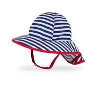 Sunday Afternoons Infant Sunsprout hat Navy/white stripes 0-6 M
