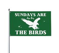 Sunday Are For 4 Bandiera The-Bird 3x5 Bandiera Sundays-4 Birds 3x5 Ft con occhielli in ottone Bandiera da giardino per esterni Banner in poliestere