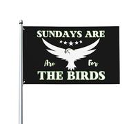 Sunday Are For 4 Bandiera The-Bird 3x5 Bandiera Sundays-4 Birds 3x5 Ft con occhielli in ottone Bandiera da giardino per esterni Banner in poliestere
