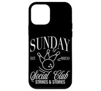 Sunday Club Bowling Strikes & Storie Grafica Custodia per iPhone 12 mini
