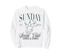 Sunday Club Bowling Strikes & Storie Grafica Felpa