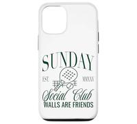 Sunday Club Padel Crew Walls Are Friends Graphic Custodia per iPhone 12/12 Pro
