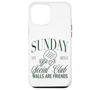 Sunday Club Padel Crew Walls Are Friends Graphic Custodia per iPhone 12 Pro Max