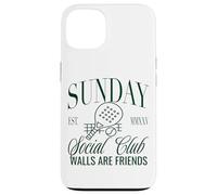 Sunday Club Padel Crew Walls Are Friends Graphic Custodia per iPhone 13