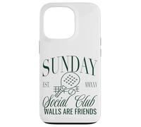 Sunday Club Padel Crew Walls Are Friends Graphic Custodia per iPhone 13 Pro